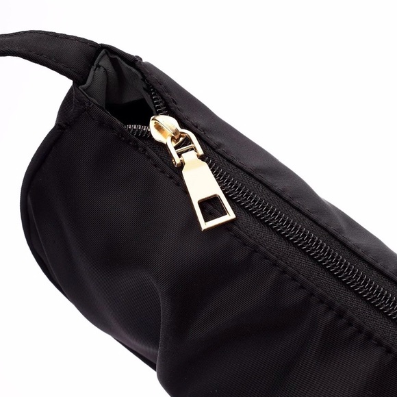 MINI NYLON RUCHED DESIGN BAGUETTE SHOULDER BAG - Picture 3 of 6